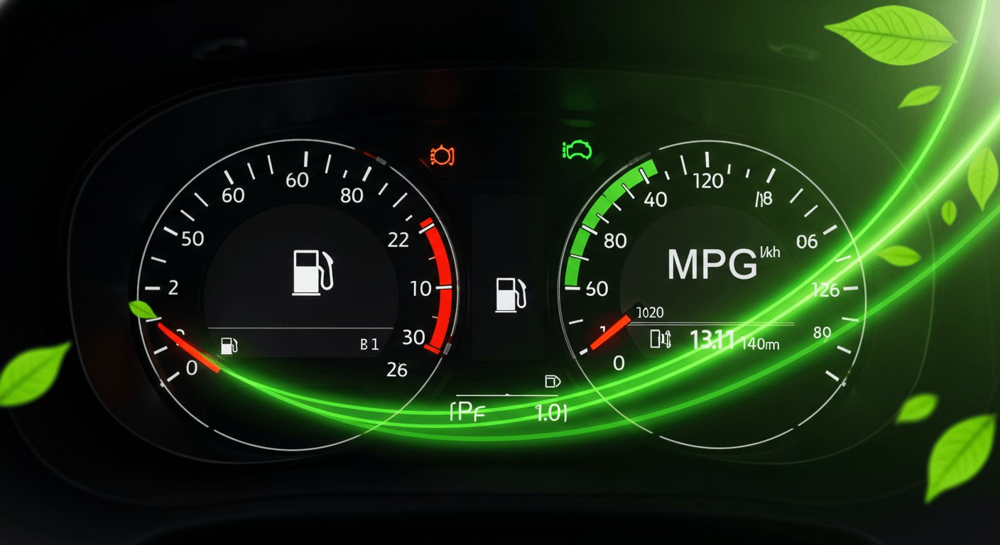 Fuel efficiency dashboard — Economy ECU Remapping MPG improvement George Western Cape